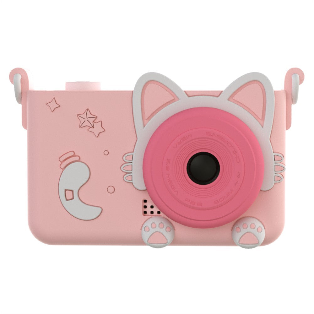 D32 2.0 Inch IPS Screen Digital Camera Dual Lens Cartoon Animal Video Recorder for Kids, with 32GB Card