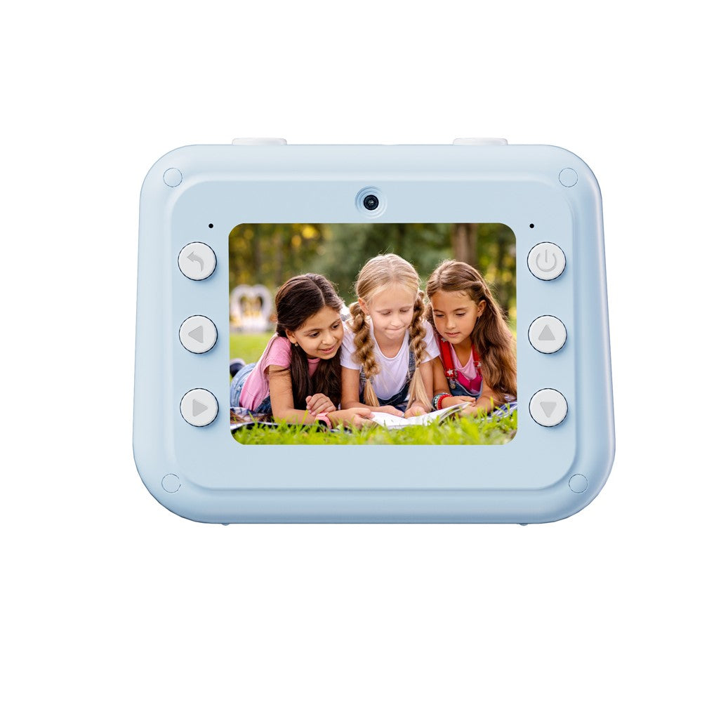 P10 Dual Lens Instant Print Camera for Kids 2.4 Inch IPS Screen Video Recorder, Support Monochrome Printing