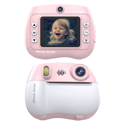 ZK18 Kids Camera Instant Print, Dual-Lens 2.4 inch 2MP 1080P Selfie Instant Cameras Support Music Play and Games