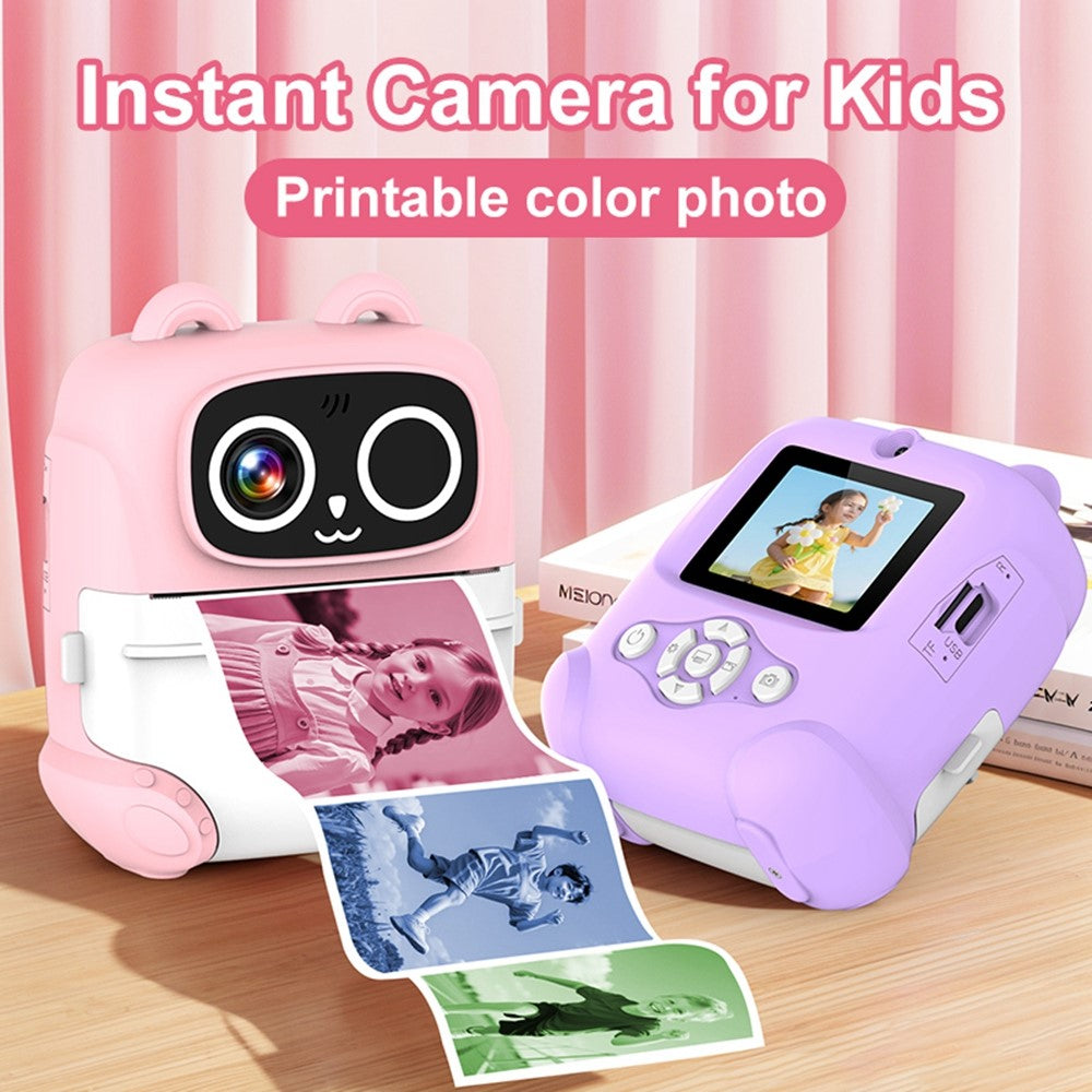 AM500 48MP 2.0 inch HD Dual Lens Kids Instant Print Camera 1080P Photo Video Built-in Games MP3 Player