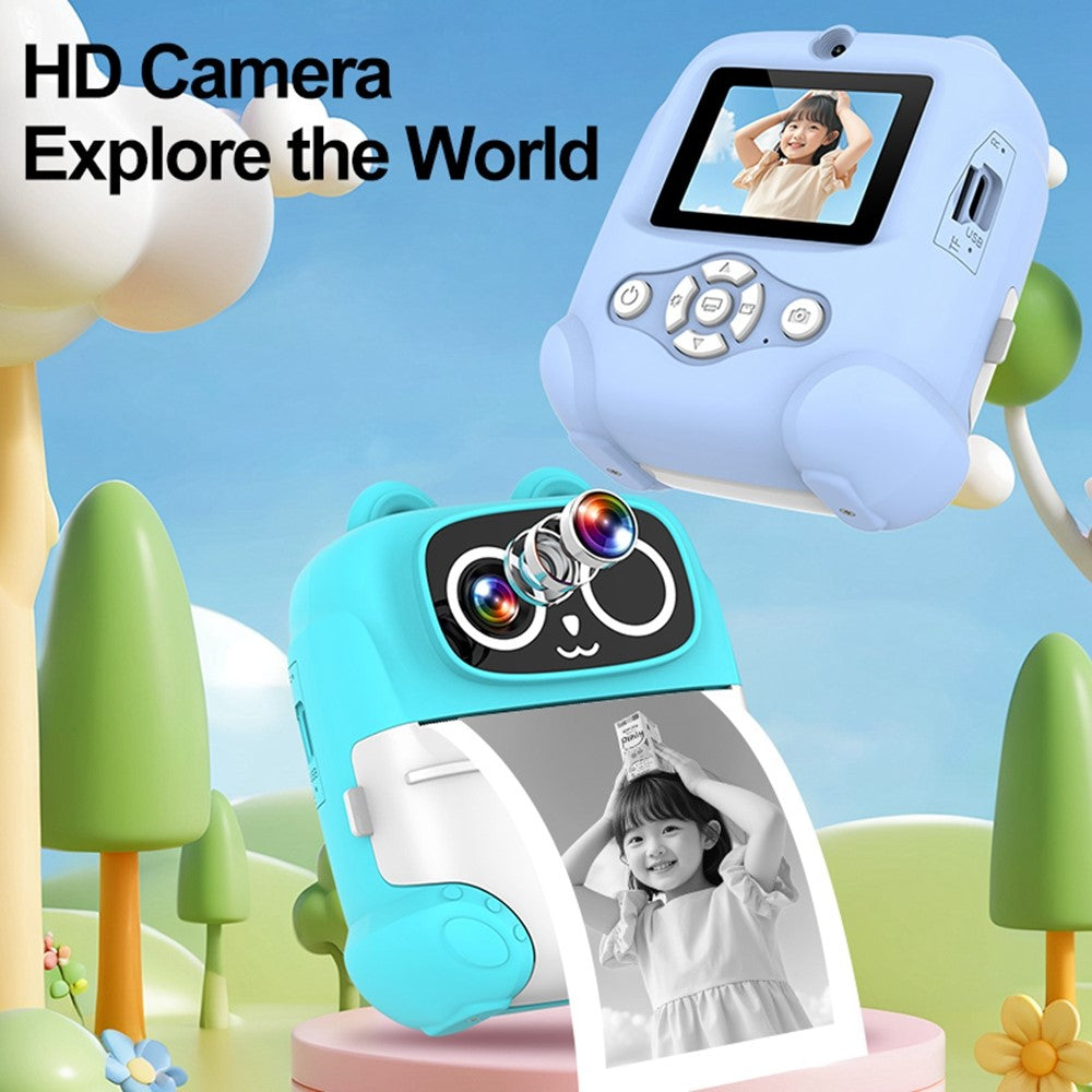 AM500 48MP 2.0 inch HD Dual Lens Kids Instant Print Camera 1080P Photo Video Built-in Games MP3 Player