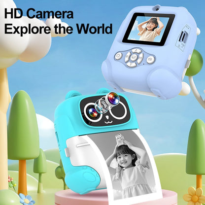 AM500 48MP 2.0 inch HD Dual Lens Kids Instant Print Camera 1080P Photo Video Built-in Games MP3 Player
