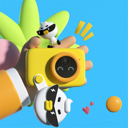 KOOOL K12 AI Object Recognition Children Camera 64MP 2.4 inch Kids Digital Camera Video Camera Birthday Gifts Toys