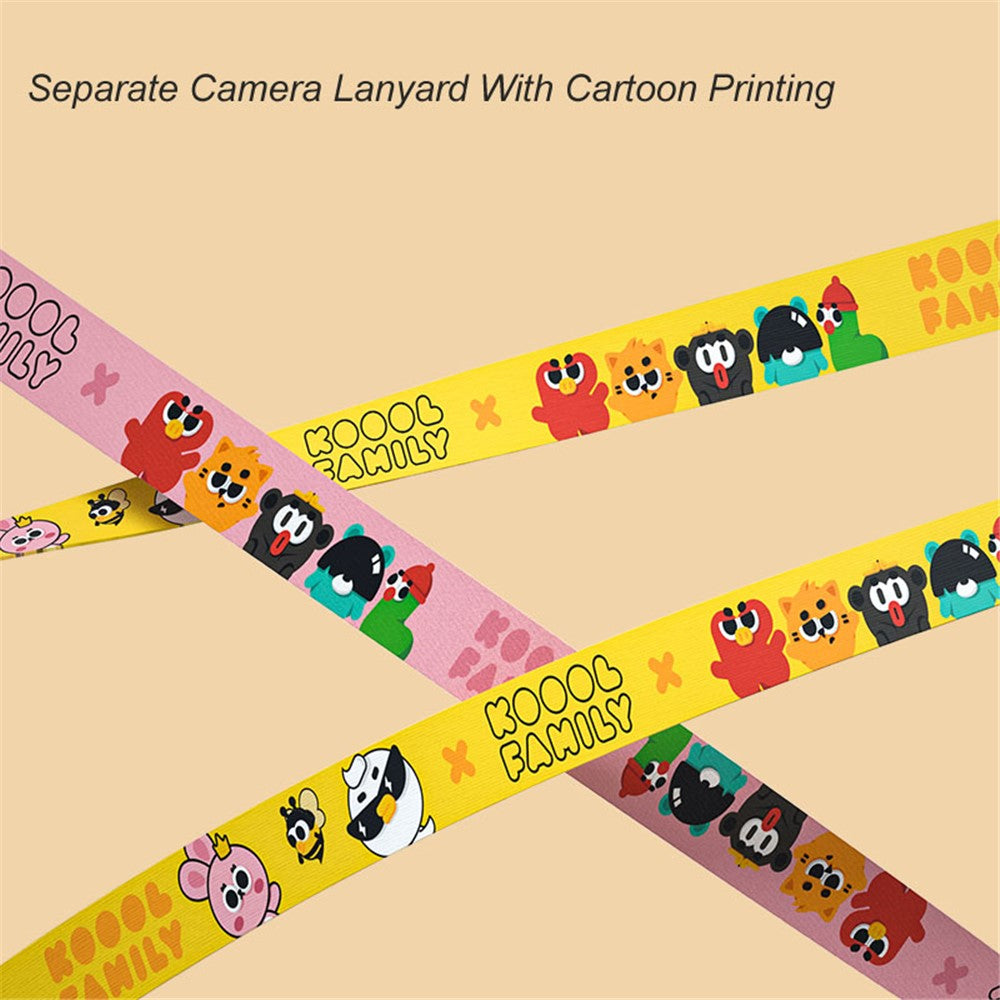 KOOOL K27 2-inch Screen ABS+PC Kids Instant Printing Camera Toy HD Dual Lens Rechargeable Camera