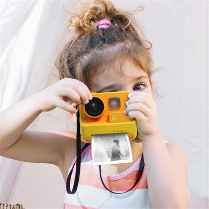 KOOOL K27 2-inch Screen ABS+PC Kids Instant Printing Camera Toy HD Dual Lens Rechargeable Camera
