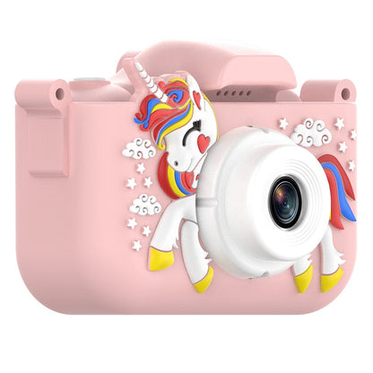 X10S 2.0" HD Screen Dual Lens Kids Camera Cute Shape 1080P Video Camera Support 32GB TF Card