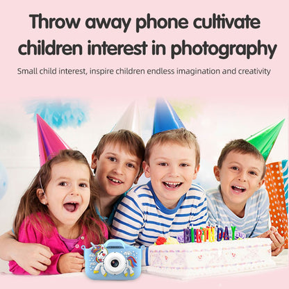 X10S 2.0" HD Screen Dual Lens Kids Camera Cute Shape 1080P Video Camera Support 32GB TF Card