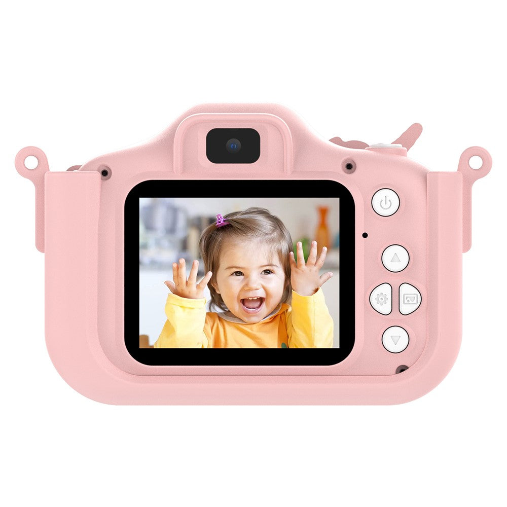 X10S 2.0" HD Screen Dual Lens Kids Camera Cute Shape 1080P Video Camera Support 32GB TF Card