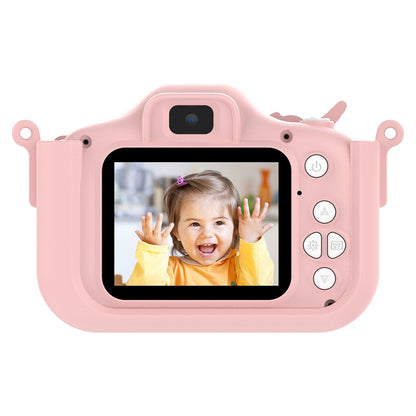 X10S 2.0" HD Screen Dual Lens Kids Camera Cute Shape 1080P Video Camera Support 32GB TF Card