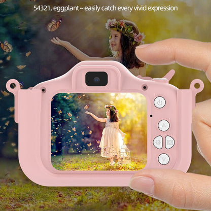 X10S 2.0" HD Screen Dual Lens Kids Camera Cute Shape 1080P Video Camera Support 32GB TF Card