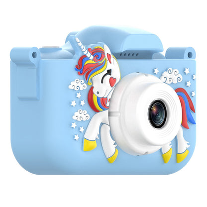 X10S 2.0" HD Screen Dual Lens Kids Camera Cute Shape 1080P Video Camera Support 32GB TF Card