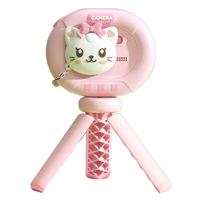 K62 2.4" Flip-Up HD Screen Children Camera Photo / Video Portable Mini Camera with 16G Memory Card, Tripod Stand, Lanyard