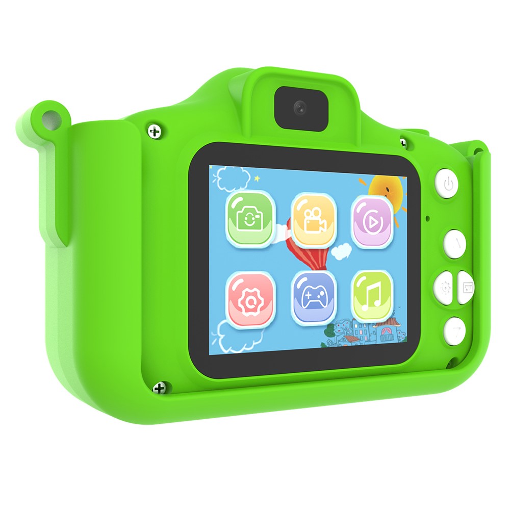 X12S Kids Camera 2.0 Inch IPS Screen Cartoon Dragon Video Recorder Cam, 32G TF Card+Card Reader (CE Certified)