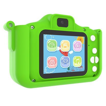 X12S Kids Camera 2.0 Inch IPS Screen Cartoon Dragon Video Recorder Cam, 32G TF Card+Card Reader (CE Certified)