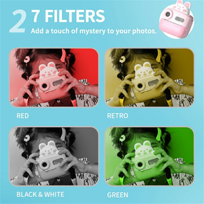 KOOOL K64 Children HD Dual Lenses Instant Camera for Photography and Video Recording