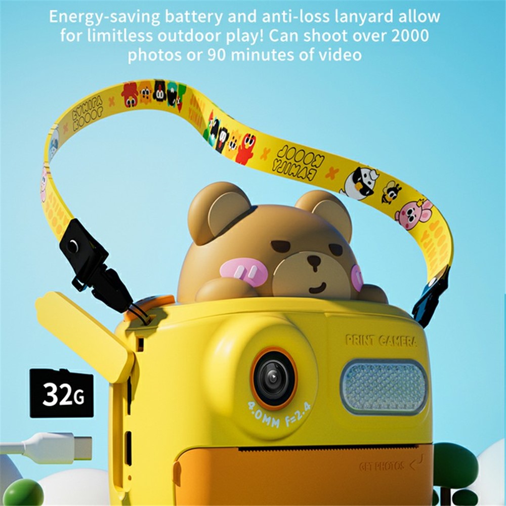 KOOOL K64 Children HD Dual Lenses Instant Camera for Photography and Video Recording