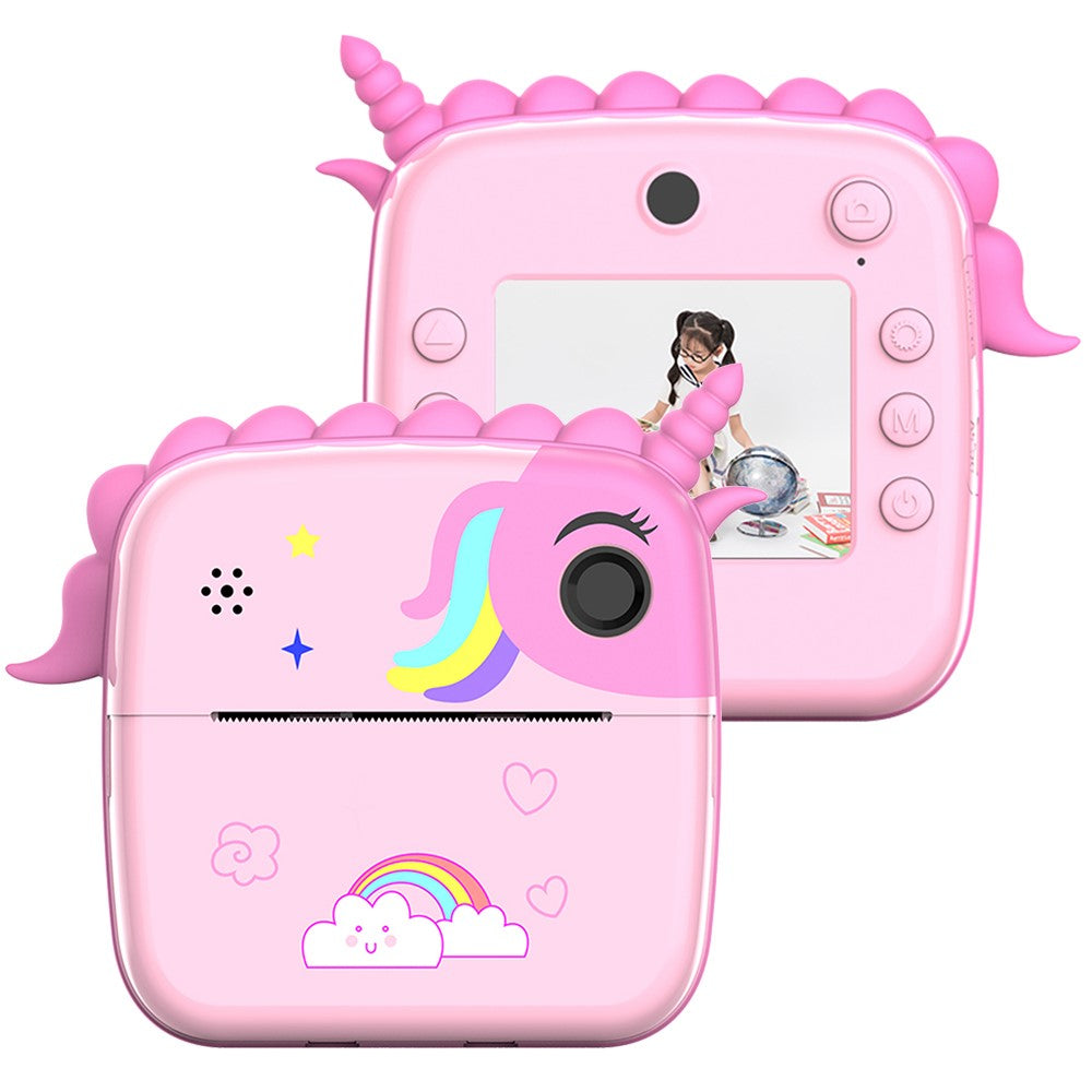 A20 2.4-inch Screen Kids Instant Camera Rechargeable Photo Printing Camera Toy
