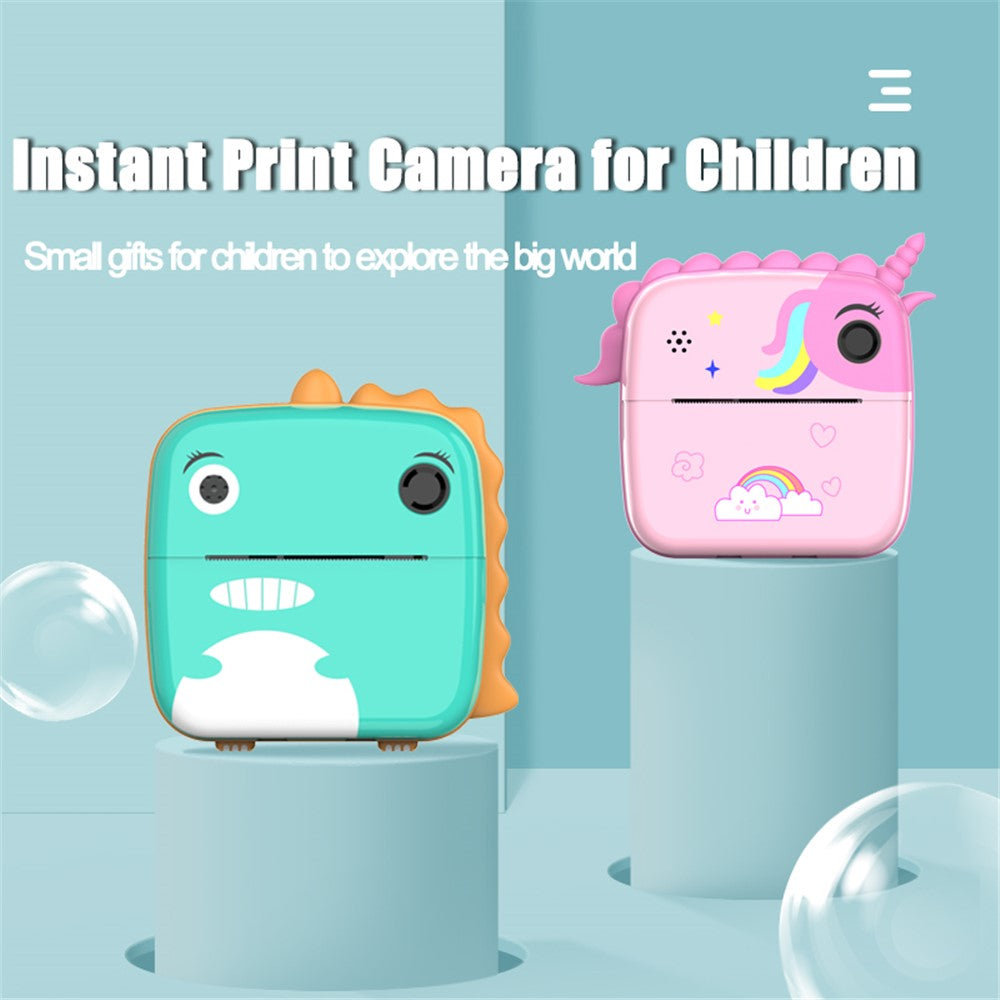 A20 2.4-inch Screen Kids Instant Camera Rechargeable Photo Printing Camera Toy