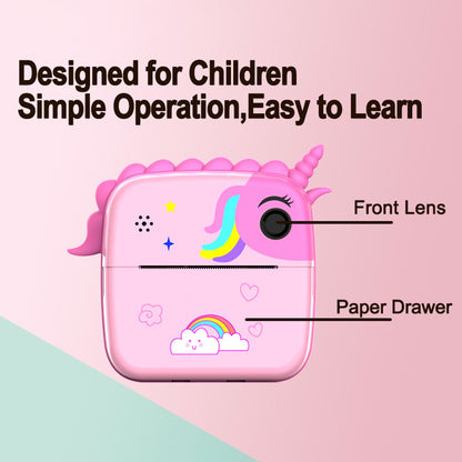 A20 2.4-inch Screen Kids Instant Camera Rechargeable Photo Printing Camera Toy