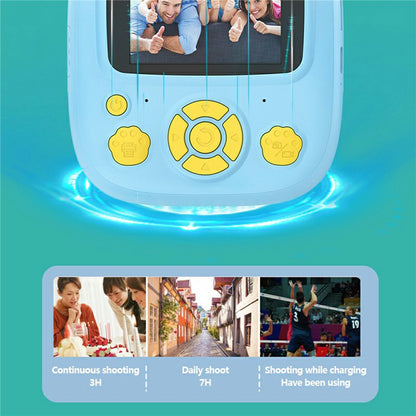 P5 2.4-Inch Kids Instant HD Video Print Camera Photo Printer with 32G TF Card and Card Reader