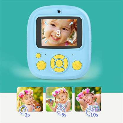 P5 Photo Printer Children Birthday Gift 2.4-Inch Kids Instant HD Video Print Camera