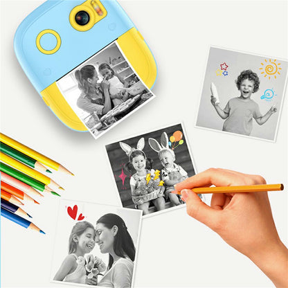 P5 Photo Printer Children Birthday Gift 2.4-Inch Kids Instant HD Video Print Camera