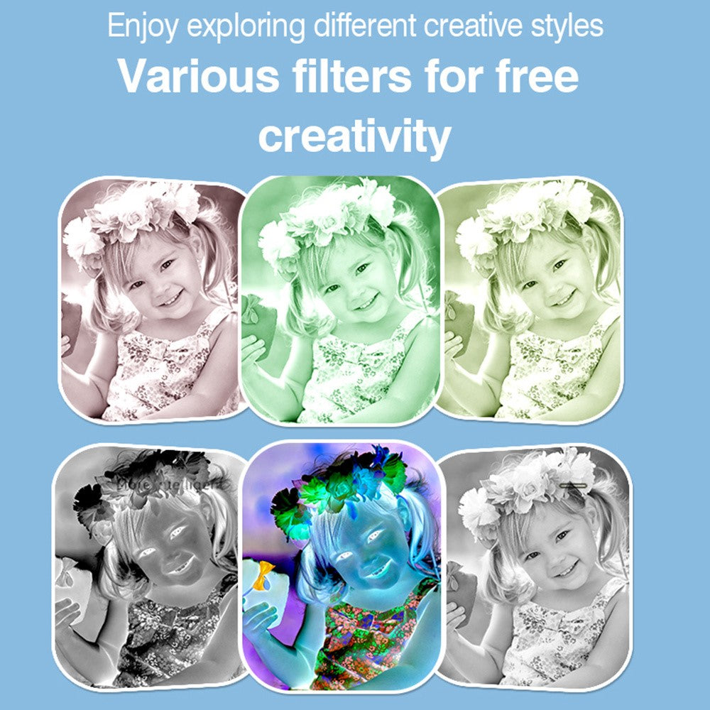 H10 2.4-inch IPS Screen Video Recorder Dual Lens Kids Camera, 32G Memory Card + Card Reader