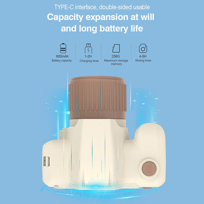 H10 2.4-inch IPS Screen Video Recorder Dual Lens Kids Camera, 32G Memory Card + Card Reader