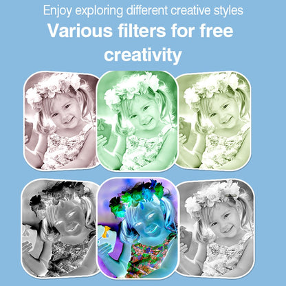 H10 2.4-inch IPS Screen Long Lens Kids Camera Rechargeable Dual Lens HD Camera Toy