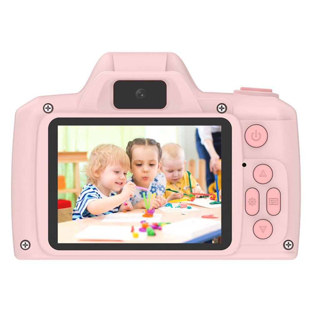 H10 2.4-inch IPS Screen Long Lens Kids Camera Rechargeable Dual Lens HD Camera Toy