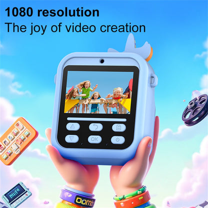 S1 2.4 Inch IPS Screen Kids Camera Instant Print Digital Camera Dual Lens HD Video Recorder for Children