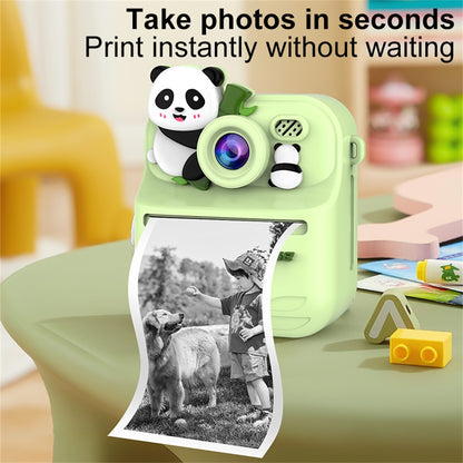 S1 2.4 Inch IPS Screen Kids Camera Instant Print Digital Camera Dual Lens HD Video Recorder for Children