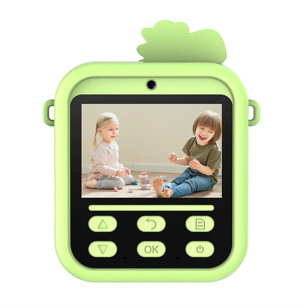 S1 2.4 Inch IPS Screen Kids Camera Instant Print Digital Camera Dual Lens HD Video Recorder with 32GB Card + Card Reader