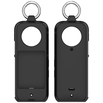 For Insta360 X4 Soft Silicone Case Action Camera Dustproof Protective Cover with Ring
