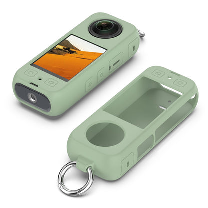 For Insta360 X4 Soft Silicone Case Action Camera Dustproof Protective Cover with Ring