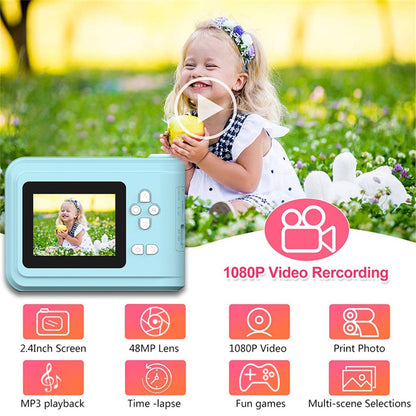 S7 2.4-inch Screen Mini Children HD Instant Camera Portable Photo Printer