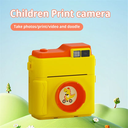 LK002 2.4-inch Screen Children HD Digital Camera Mini Inkless Photo Printer