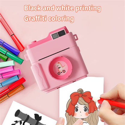 LK002 2.4-inch Screen Children HD Digital Camera Mini Inkless Photo Printer