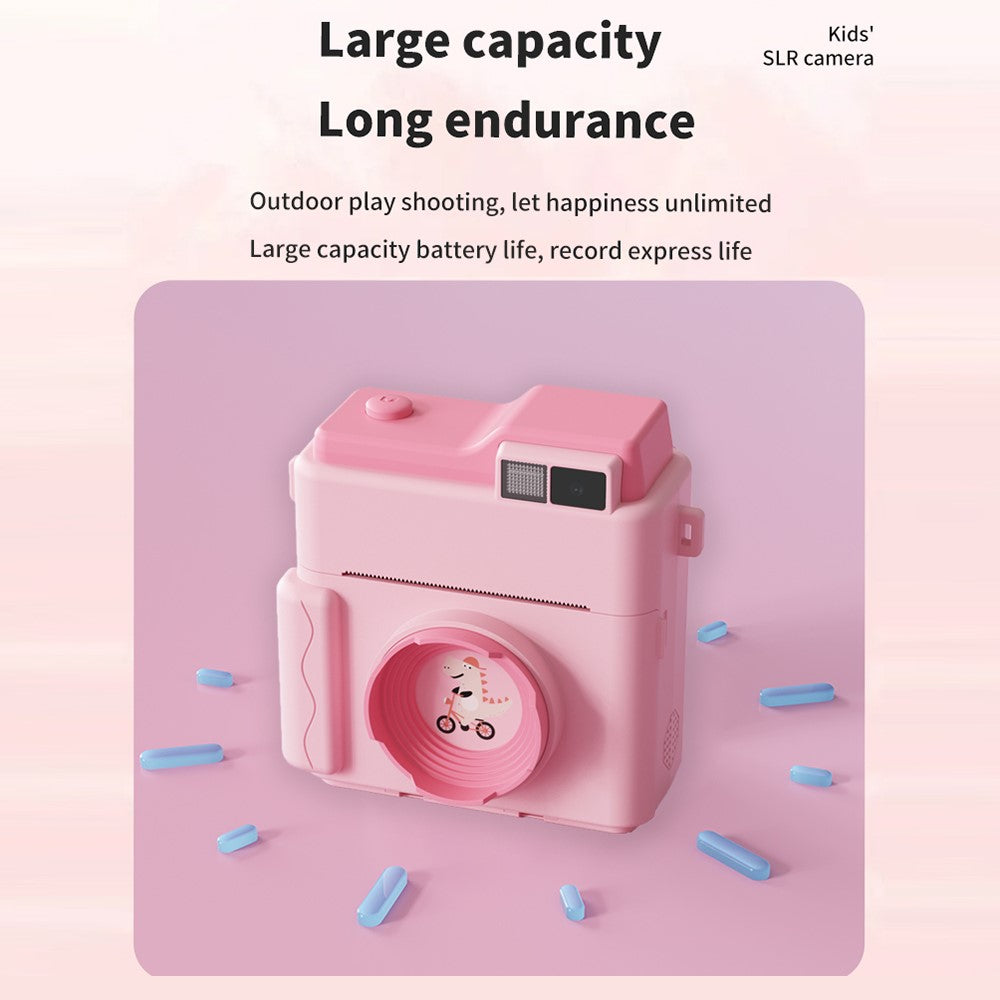 LK002 2.4-inch Screen Children HD Digital Camera Mini Inkless Photo Printer