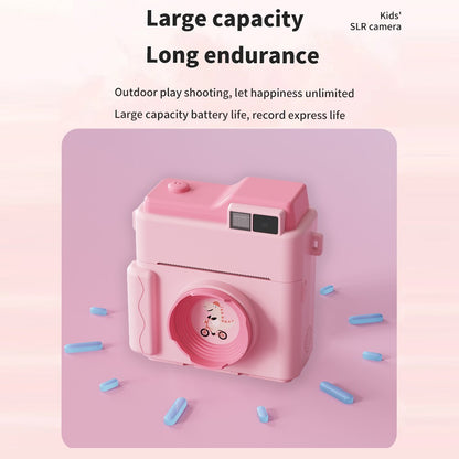 LK002 2.4-inch Screen Children HD Digital Camera Mini Inkless Photo Printer with 32G TF Card + Card Reader