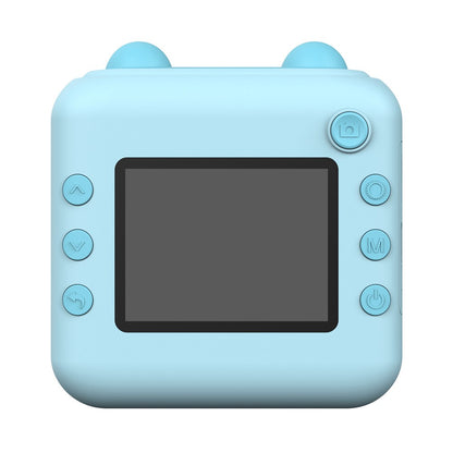 A22 2.4-inch Screen Mini Kids HD Digital Camera Instant Photo Printing Machine with 32G TF Card + Card Reader