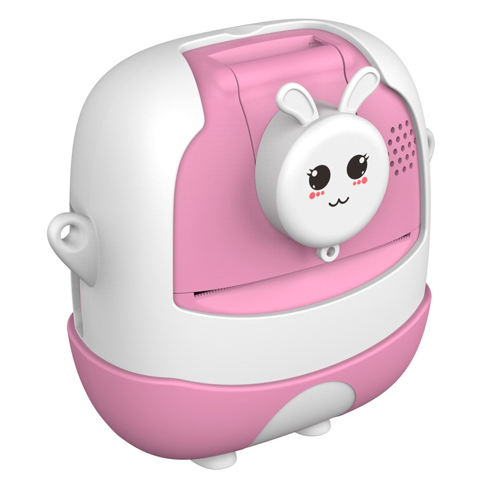 A19B Cartoon Design 2.0-inch Screen Mini Kids HD Digital Camera Instant Photo Printer with 32G TF Card + Card Reader
