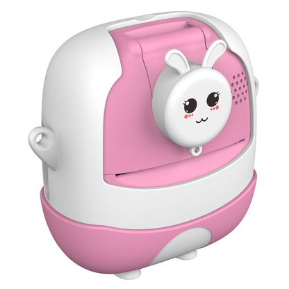 A19B Cartoon Design 2.0-inch Screen Mini Kids HD Digital Camera Instant Photo Printer with 32G TF Card + Card Reader