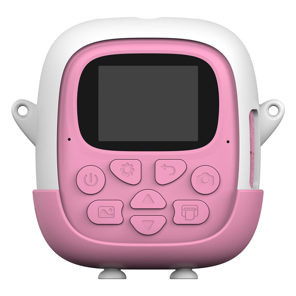 A19B Cartoon Design 2.0-inch Screen Mini Kids HD Digital Camera Instant Photo Printer with 32G TF Card + Card Reader