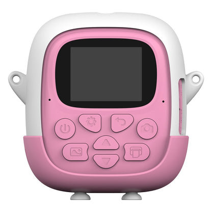 A19B Cartoon Design 2.0-inch Screen Mini Kids HD Digital Camera Instant Photo Printer with 32G TF Card + Card Reader