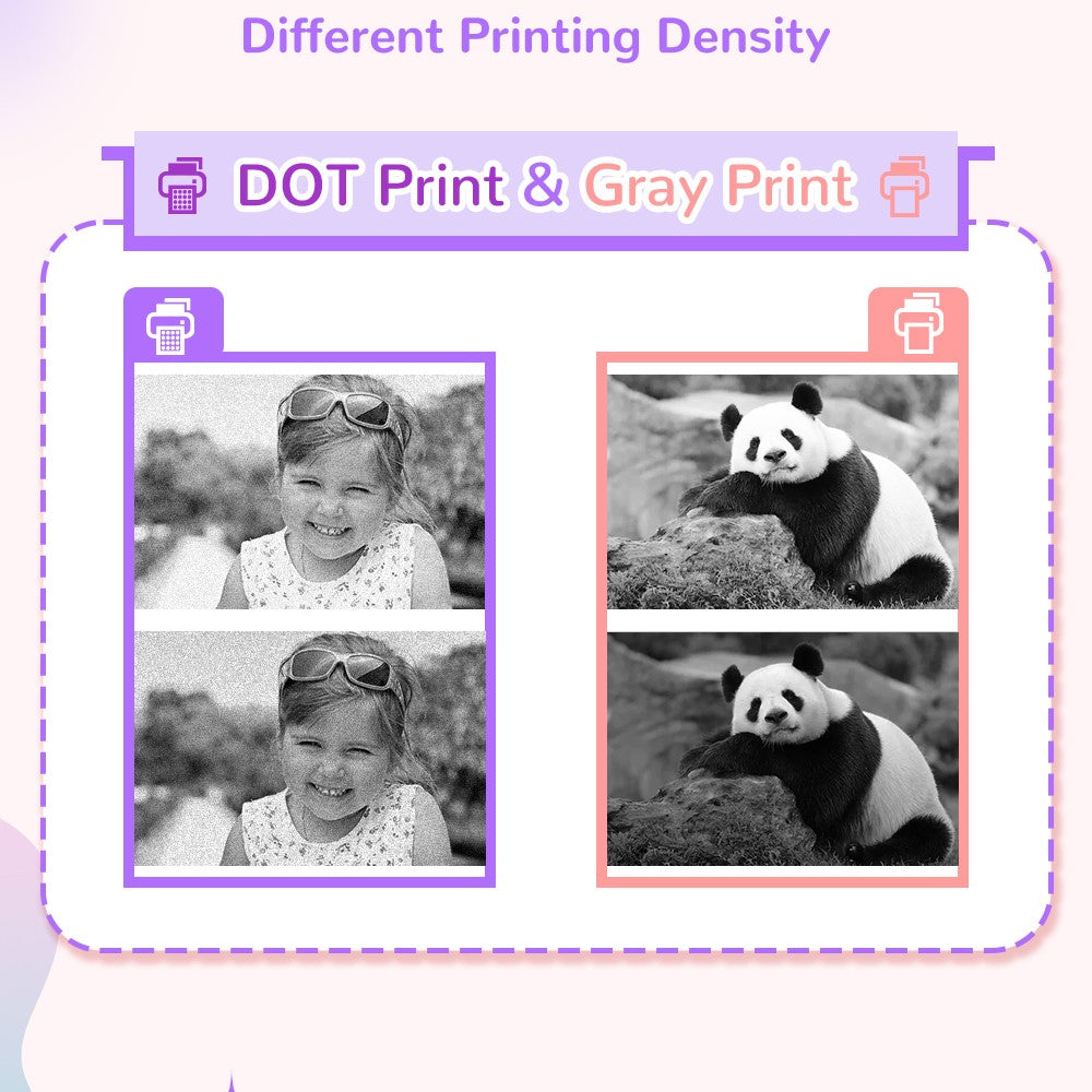 CP02 2.4-inch Screen Kids HD Digital Camera Mini Thermal Photo Printer