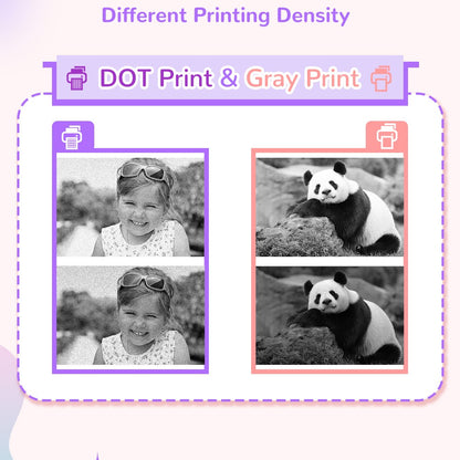 CP02 2.4-inch Screen Kids HD Digital Camera Mini Thermal Photo Printer