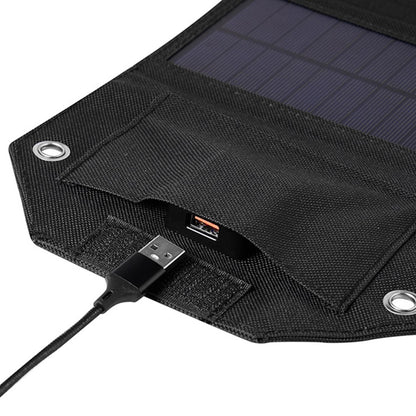 SPB5Z Foldable 5 Solar Panel Charger 10W 5V Portable Solar Charger for Outdoor Hiking Camping