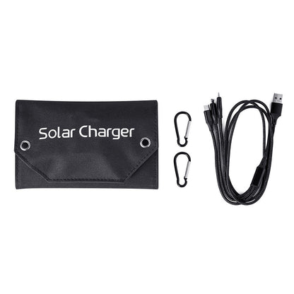 SPB5Z Foldable 5 Solar Panel Charger 10W 5V Portable Solar Charger for Outdoor Hiking Camping