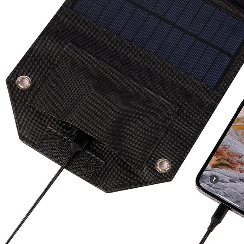 SPB4Z Foldable 4 Solar Panel Charger 8W 5V Portable Solar Charger for Outdoor Hiking Camping